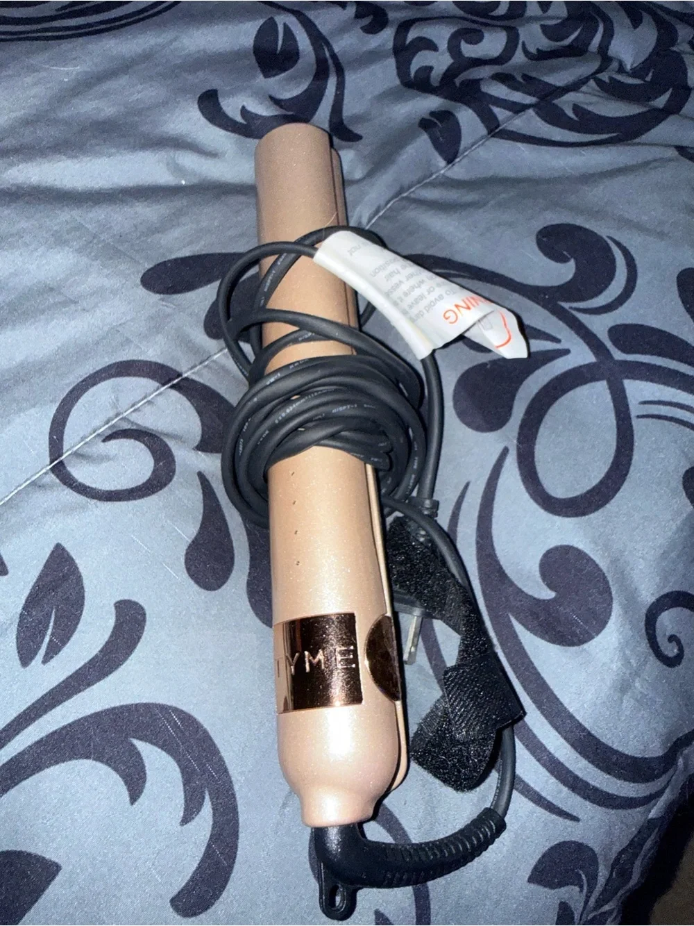 TYME Rose Gold Metallic Hair Tool Handle with Gold Accent
